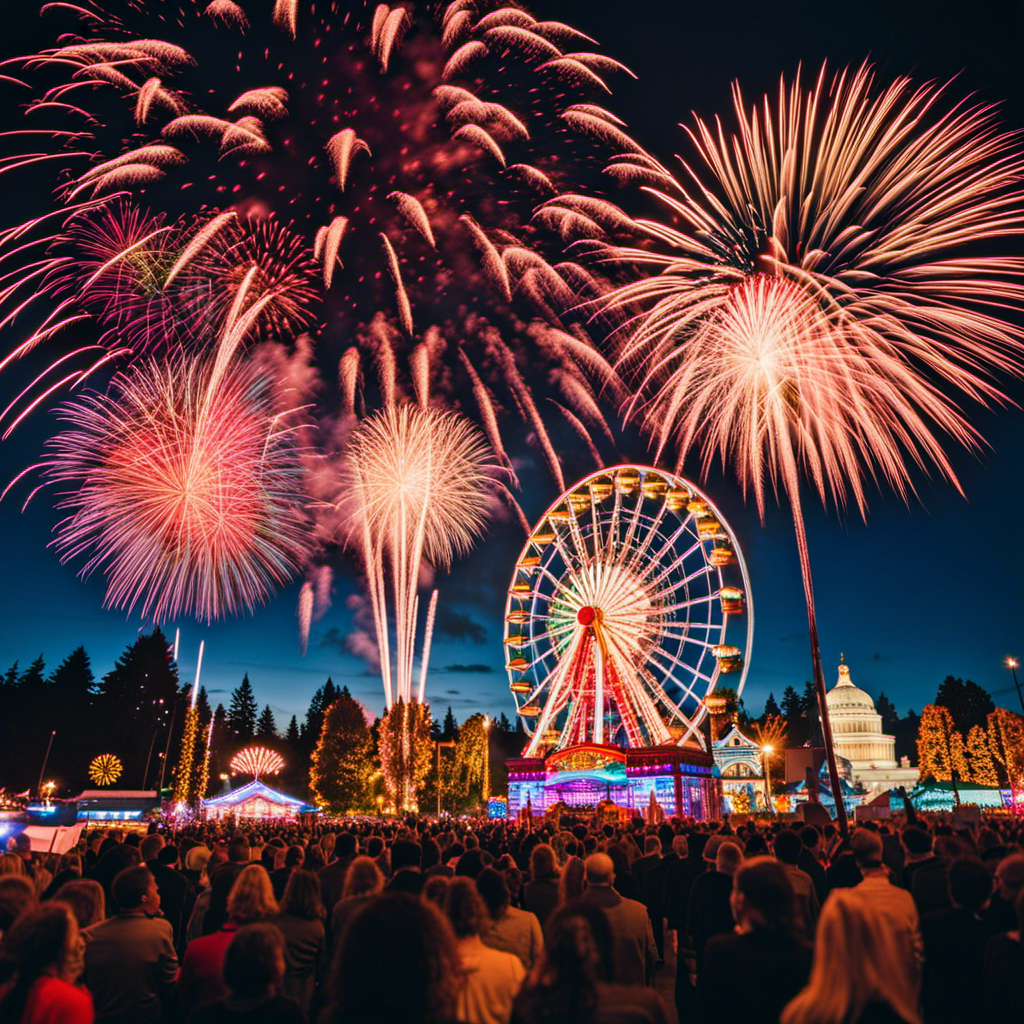 An image showcasing the iconic "Capital Lakefair" celebration in Olympia, Washington