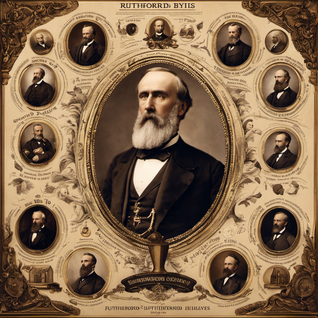 An image featuring a portrait of Rutherford B